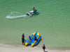 Rent a jet ski or take a banana boat ride or rent beach chairs by the day or by the week at the beach services kiosk.