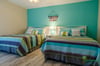 Beautiful Beach Club Bedroom with 2 double beds.