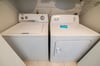 Full size washer & dryer so you can keep up with the laundry.