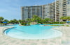 11,500 sq. ft. lagoon pool located in front of Tower 1