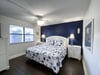 The Nautical Nights second bedroom offers a king sized bed that can be broken down into 2 twin sized beds