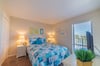 The Blue Sails second bedroom offers a comfy queen sized bed with high thread count sheets and soft pillows.