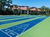 Renovated shuffleboard courts