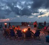 Gather friends and family for a beach bonfire