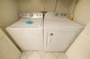 The kitchen has a full sized washer and dryer for your convenience.