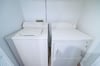 Full size washer and dryer in the kitchen closet for your laundering needs