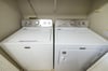 Full size washer and dryer in the kitchen closet for your laundering needs