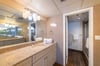 The master bath provides a walk-in shower